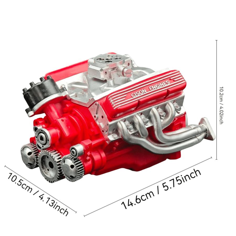 Creative ornament multi-color V8 engine resin ornament corridor office study bedroom decoration ornament ornament.