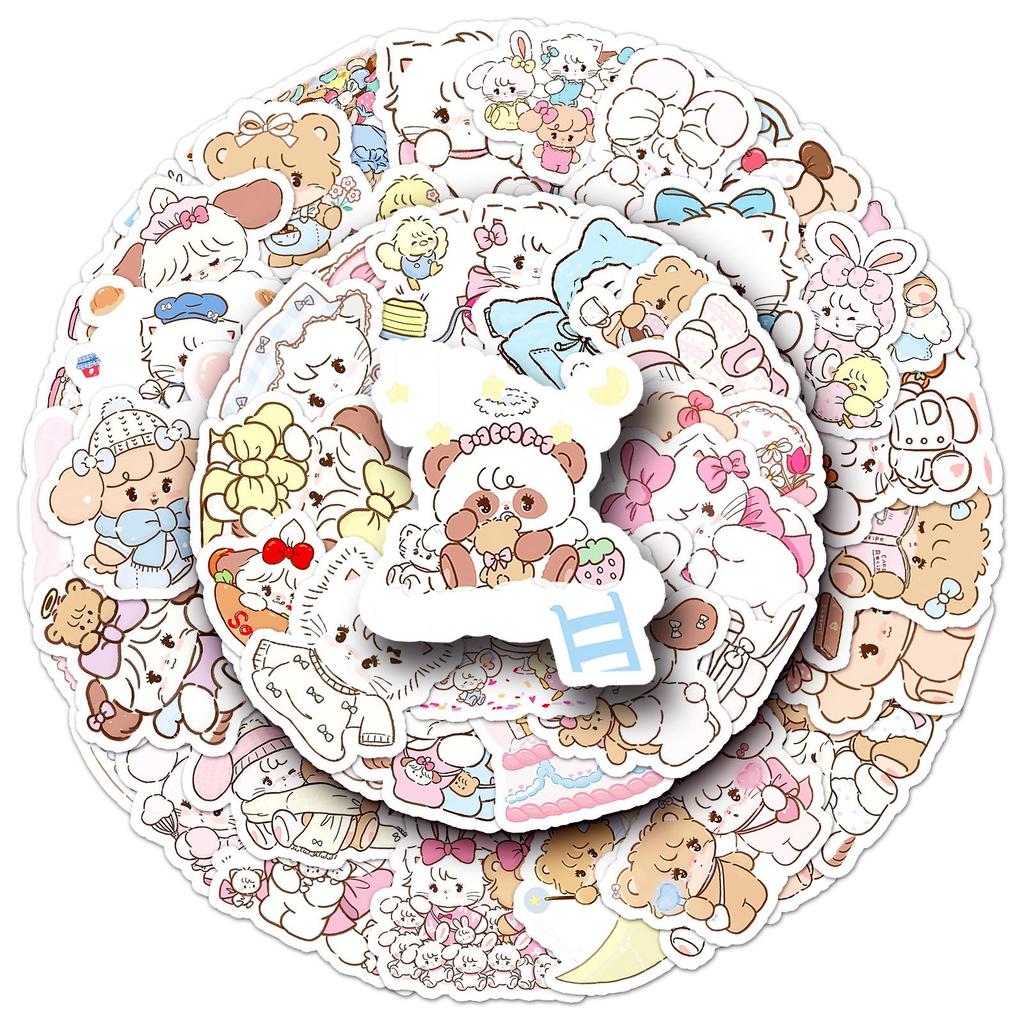 56 Cartoon Cute Graffiti Stickers for Phone Cases, Suitcases, Diaries, and More