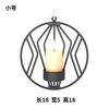 Modern Round Metal Wall Hung Candle Holder Living Room Party Decoration Geometric Wall Hung Candle Holder Crafts Home Decoration