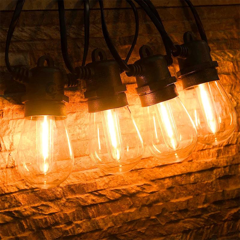 S14 High-Voltage Outdoor LED String Lights - Waterproof IP65 Wedding, Bar, & Camping Decoration