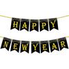 KatchOn, Large New Year Banner 2026-10 Feet, No DIY | Black, Gold 2026 Banners for Nye Decorations 2026 | Black and Gold Banner 2026 | New Years Eve