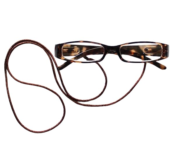 

Bayline Reading Glasses with Integrated Glass 6822E Tortoiseshell for Men and Women Cord, +2.00, Brown,
