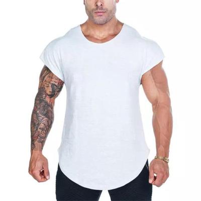 Men's Solid Color Cotton Gym Tank Top - Slim Fit Sleeveless Training Shirt