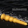Extra Large Gold Silicone Threaded Vibrator Anal Plug Anal Diverter Dildo Sex Toy Realistic Penis Big Dick
