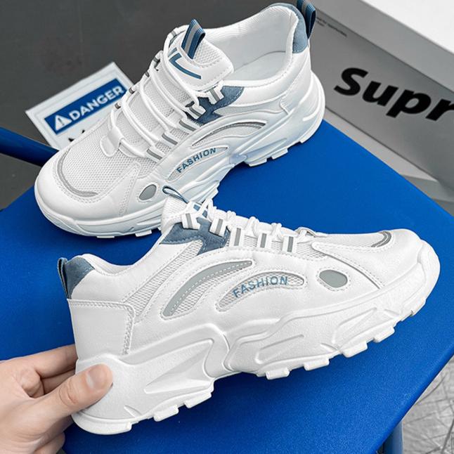 Pantofi Sport Bărbați Casual Mesh Pantofi Trendy Dad Pantofi Bărbați Primăvară Noi Pantofi Albi Stil Bărbați