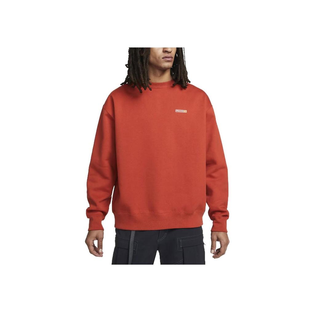 Nike ACG Therma-Fit Logo Embroidery Crew Neck Sweatshirt Men Tops Orange-Red DM9941-671