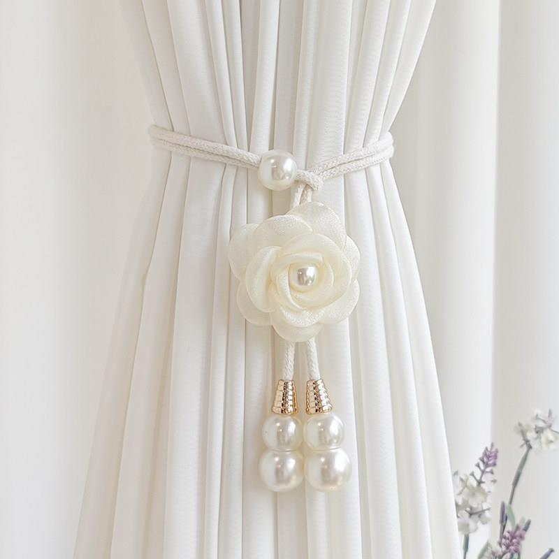 2pcs Elegant Curtain Tiebacks Floral-like Design, for Living Room, Bedroom, Wedding, Party Decor - Durable Polyester Curtain Accessories