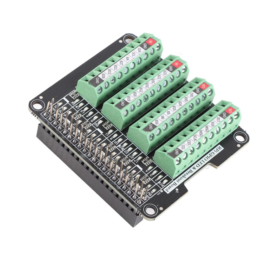 Klemmenblockplatine LED-Licht 3,3V 3A Klemmenblockmodul für RPi A+3A+B+2B 3B 3B+4B