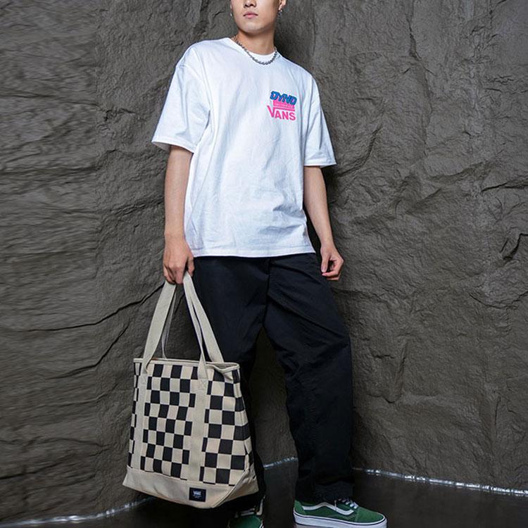 Vans X Our Legends Collaboration SS23 Letter Print Round Neck American Vintage Simple Short Sleeve Drop Shoulder T-Shirt Unisex T-Shirts VN0008D9WHT