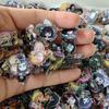 50pcs/set Demon Slayer Anime Resin Accessories Cute Image Laminating Acrylic Cream Glue Phone Case Refrigerator DIY Gift Patch 6
