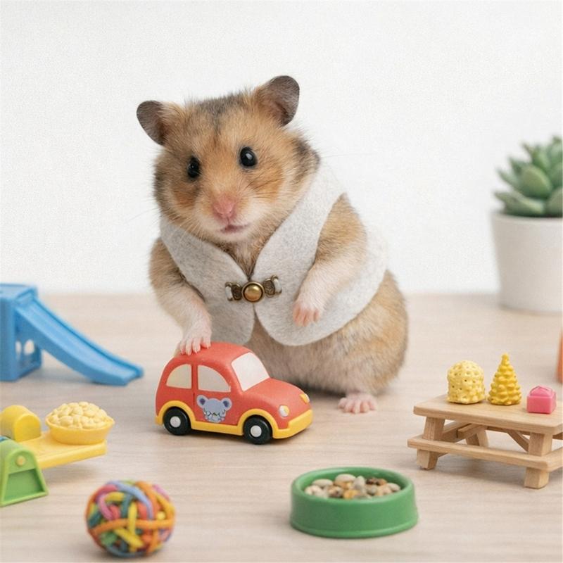 Comfortable Sleeveless Hamsters Vest Waistcoat For Small Animal Winter Wear Gerbils Dwarf Pet Cold Weather Clothing