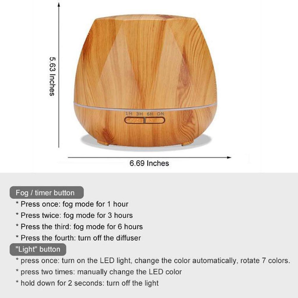 Liz 500ML  Home Aroma Humidifier Air Diffuser Purifier NAGOMI Atomizer
