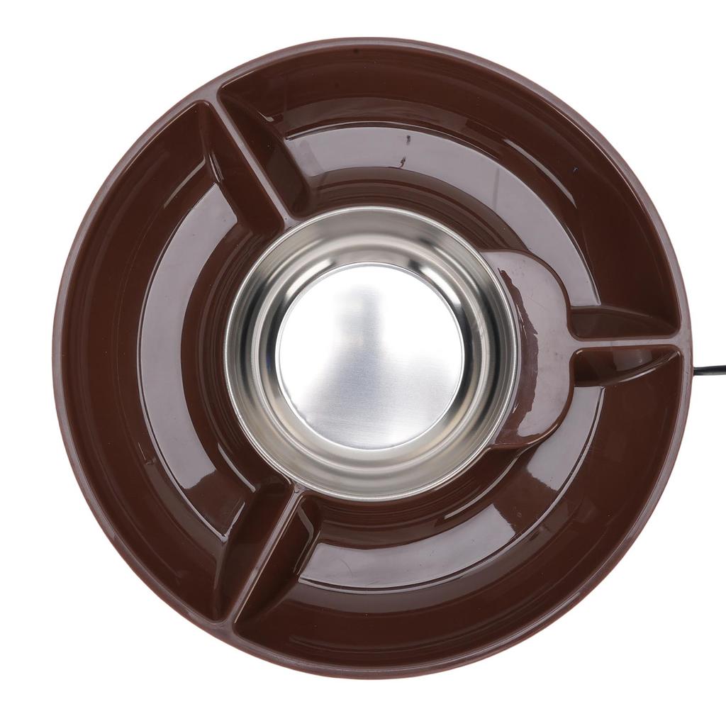 Electric Chocolate Melting Pot Stainless Steel 25W Chocolate Fondue Pot Set for Dipping Drizzling Decorating