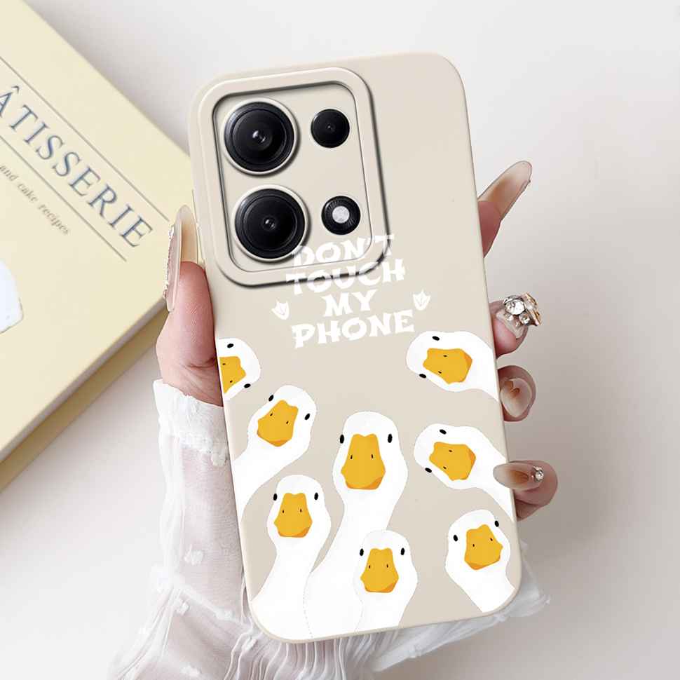 Simple Silicone Case For Redmi Note14S 4G Cute Panda Rabbit Shockproof Back Cover Note14 For Xiaomi Redmi Note 14 14S Cases