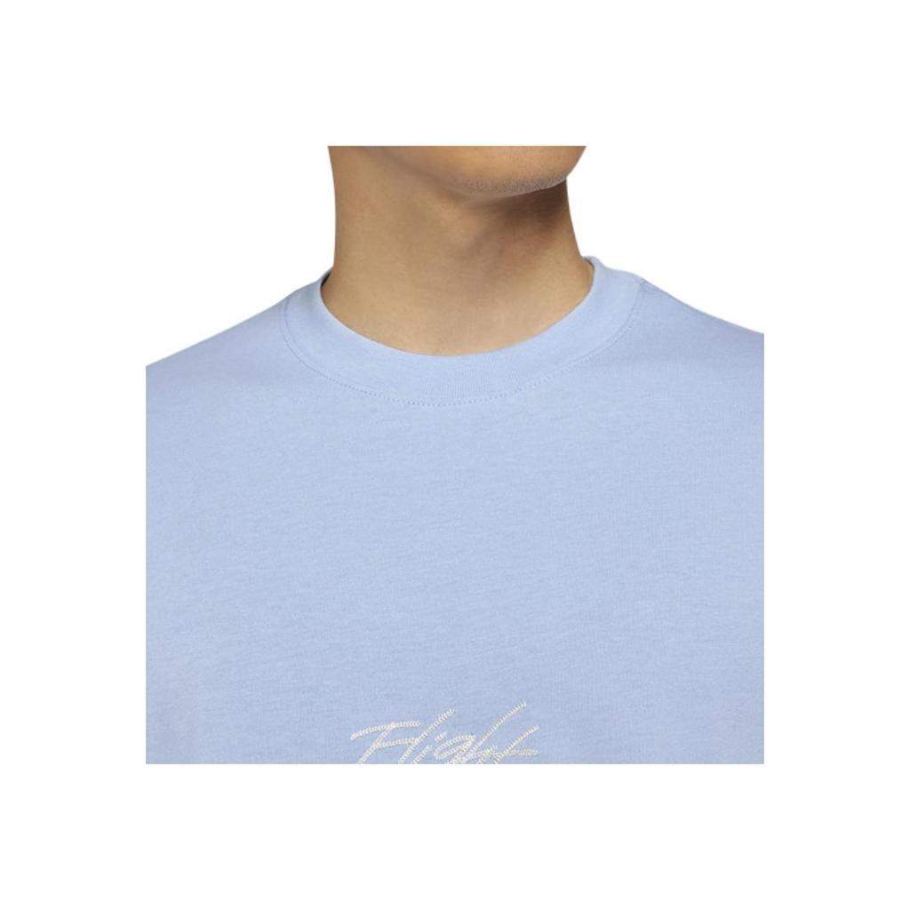 Jordan Flight Essentials Embroidered Logo Sport Crew Neck Short Sleeve T-Shirt Men Tops Blue DA9890-469