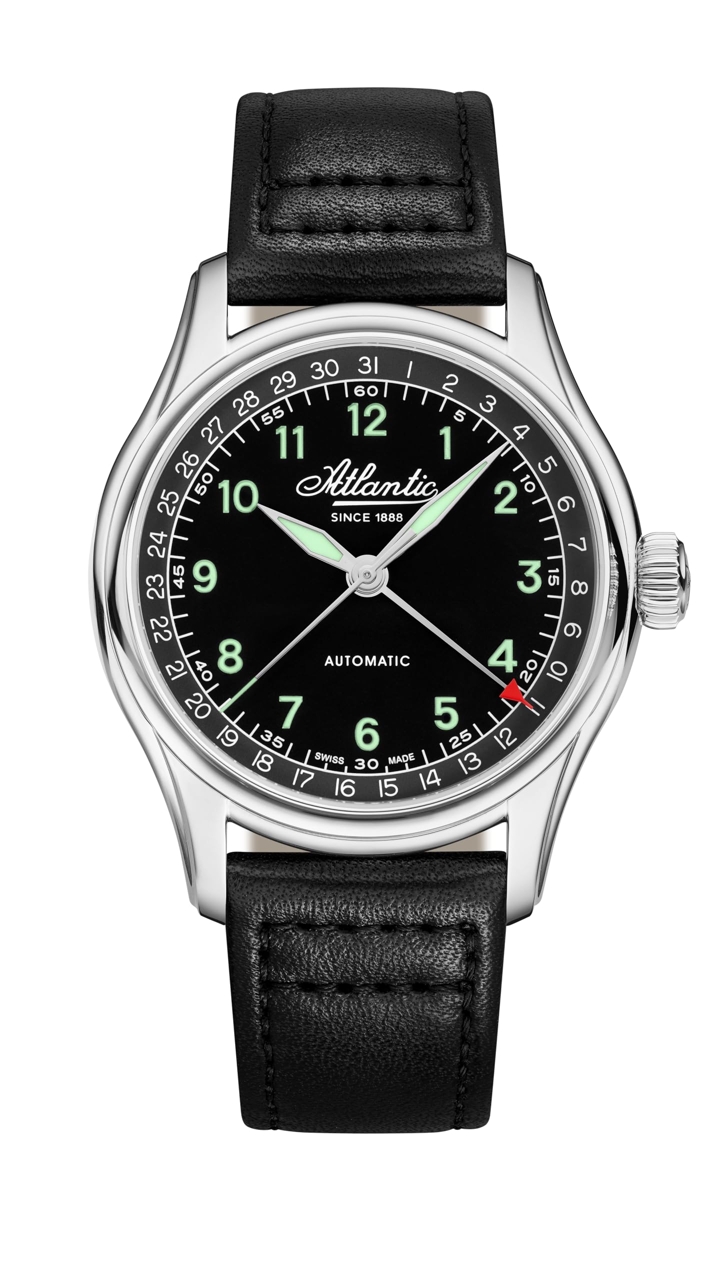 

Automatic Atlantic World Master Prestige Pointer Black [ATLANTIC] watch, Date, 52782.41.63GN, Men s,