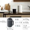 ELECOM LiFERE IH Rice Cooker, Compact, 1-cup Capacity, Low-Carb Mode, Thick 1-cup Pot, Kettle Size, for Single-Person Living, Black, HAC-RCIH01BK