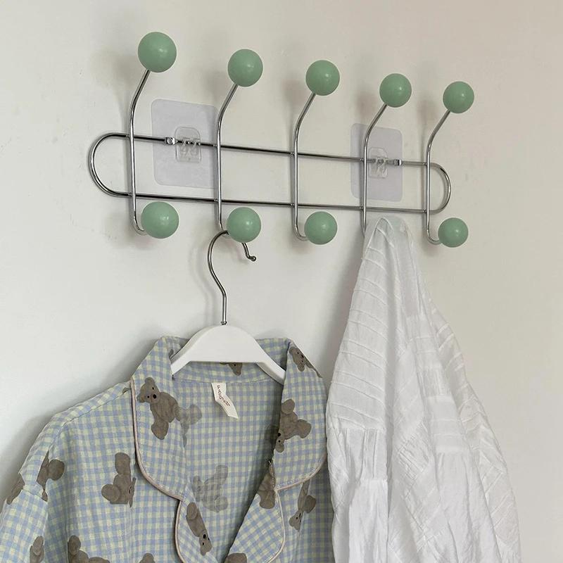 Key Storage Hook Multi-functional Hook Coat Living Room Bedroom Storage Hooks Wall Non-marking Decoration Accessories