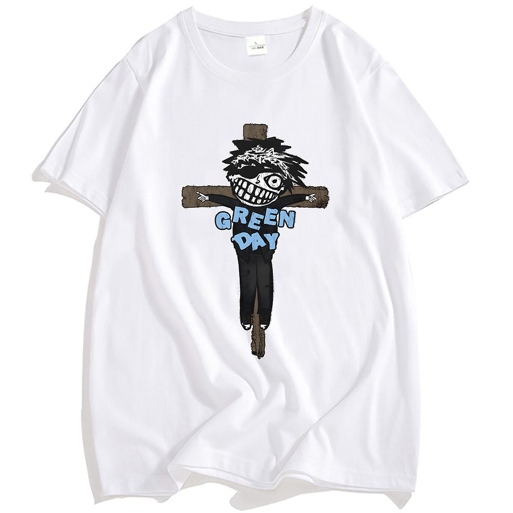 Green Day Saviors (édition De Luxe) Shirt Unisex Streetwear Hip Hop Summer Cotton T-shirt Round Neck Grunge Fashion Tshirt Men
