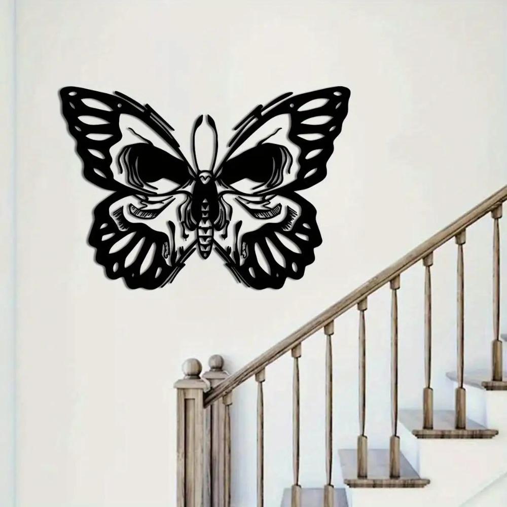 Charming Metal Butterfly Wall Art Indoor Outdoor Garden Terrace Balcony Decor