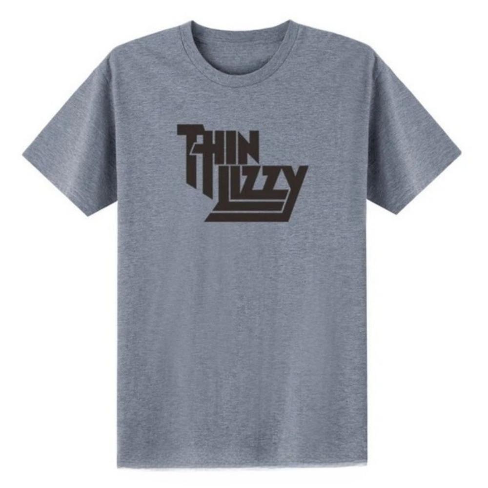 Heavy Metal Rock Band Thin Lizzy T Shirt Men Tops Music Singer T-shirt Short Sleeve Cotton O-neck Tee Top Clothes