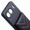 For OnePlus Nord 4 Phone Case Rhombus Adhesive Card Bag with Kickstand RFID Blocking