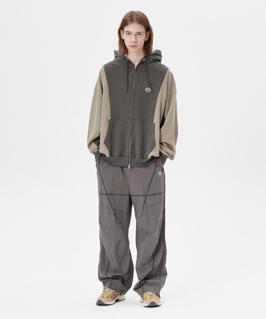 Mahagrid Eclipse Logo Hood Zip-Up Khaki(Mg2Esmm412A)