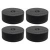 Nanomaru 30x10mm 4K Carbon Fiber Insulators for Speaker Spiked Bases for Audio Shock Set of 4 Spikes, Speakers, Anti-Vibration, Absorption, Black,