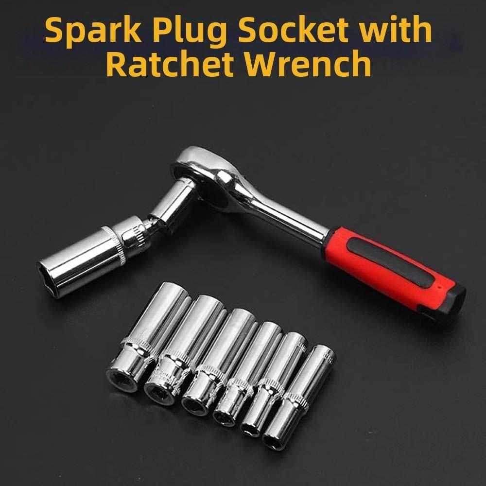 Rust Prevention Car Maintenance Toolbox Universal Joint Ratchet Wrench Suit DIY Projects