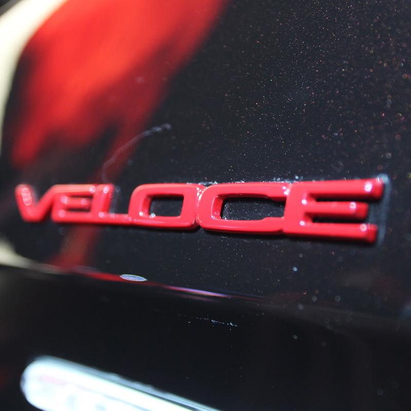 Autocollants Décoratifs Lettres Garde-boue Avant Voiture VELOCE TI Étiquette Pour Alfa Romeo Giulia Stelvio Accessoires de Modification