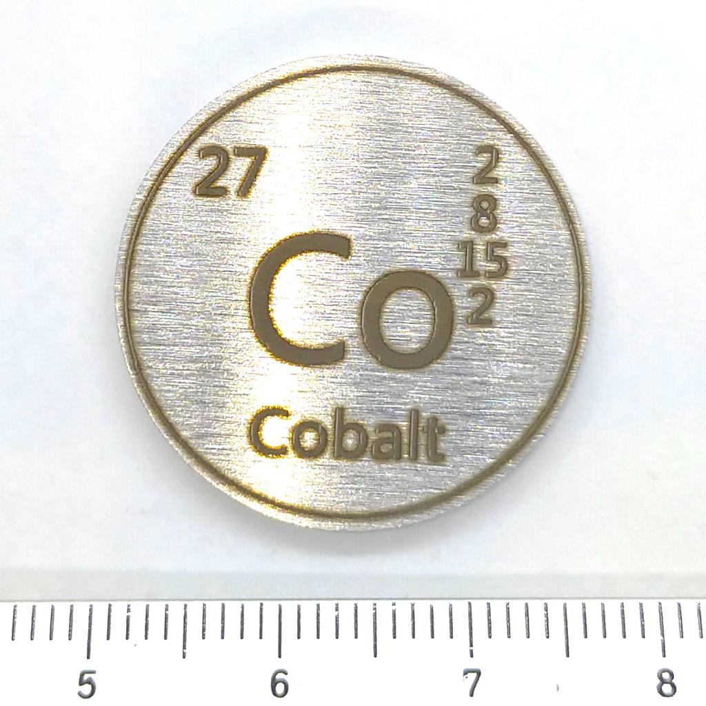 Element próbki Kobalt Co 1 5 (moneta, cal, sztuki)