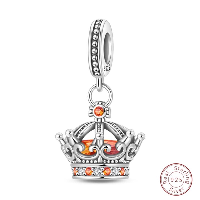 Sweety Copper Cake Poodle Crown Flowers Lover Luminous Charms Beads Fit 3Mm Bracelets Diy Fine Jewelry Making