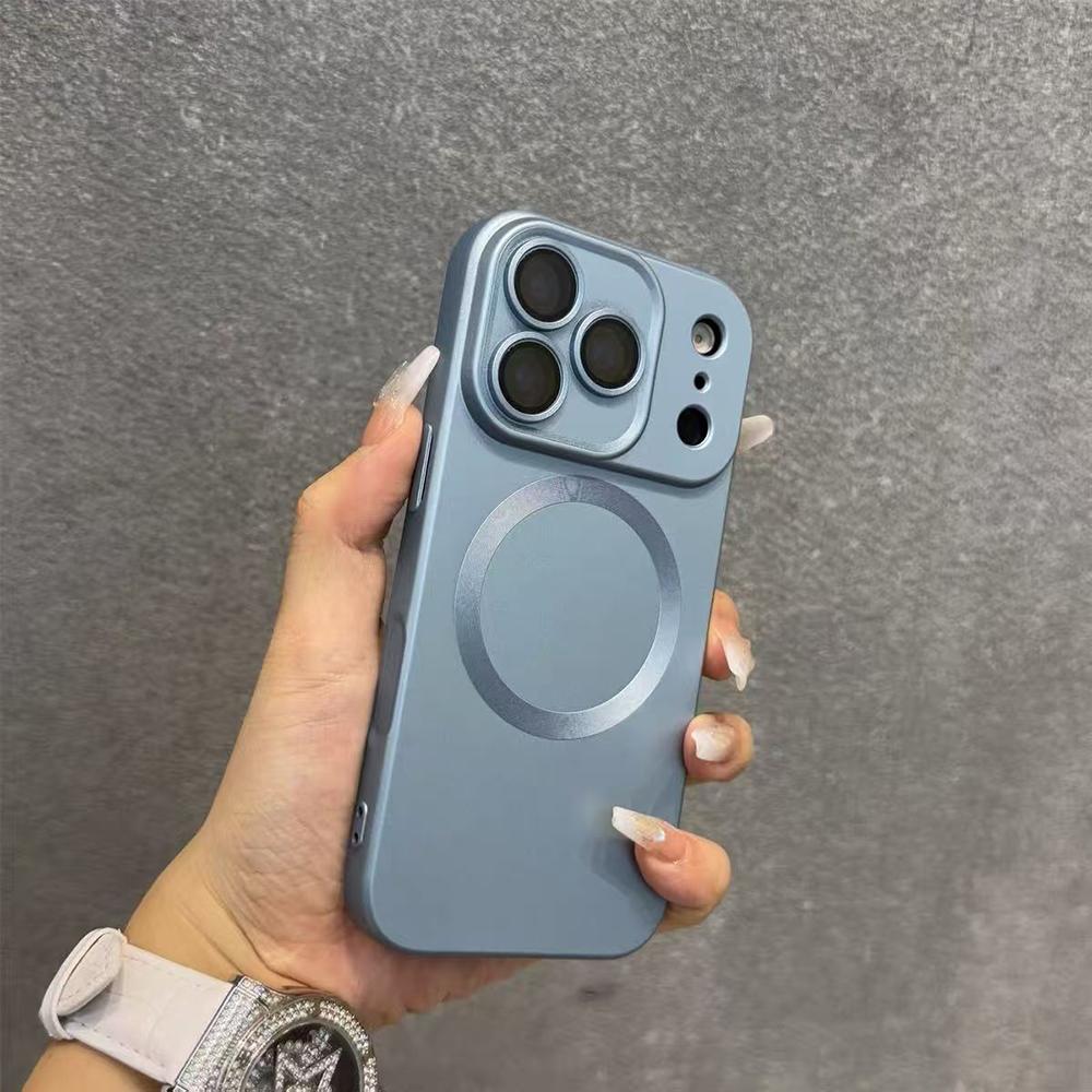 Matte For iPhone 17 16 Pro Max Case For Magsafe Magnetic Cases For iPhone 17 16 15 14 13 12 Pro Max Plus Air Soft Cover