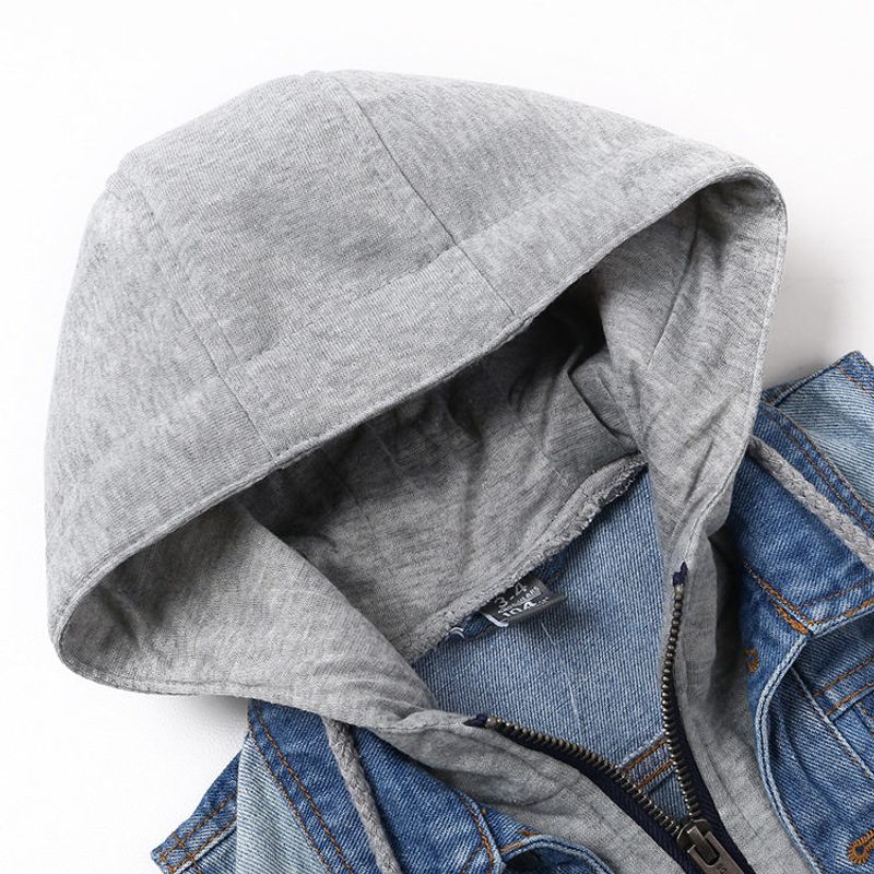 Spring and Autumn Denim Vest Casual Top Coat Children's Clothing