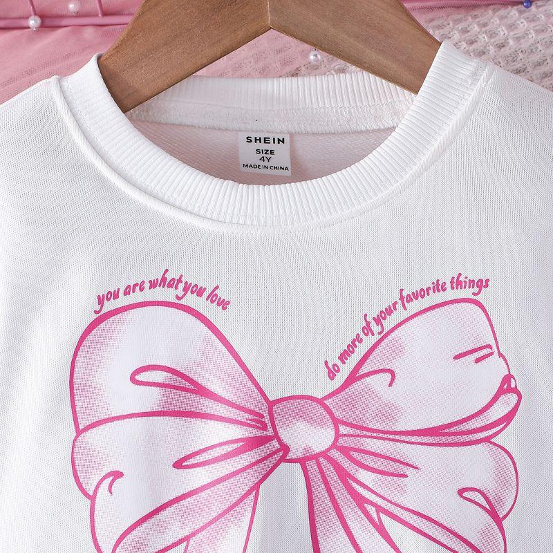 3-13 Years Kids Girls Fake Two Pieces Clothes Mesh Skirt Sweatshirt