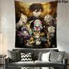 Genshin Impact Wall Tapestry Aesthetic Wall Hanging Printed Fabric Blanket Decorative Tapestries for Bedroom Living Room Home Decor