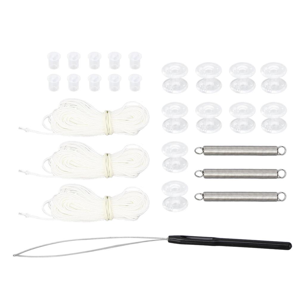 RV Shade Repair Kit Efficient Use Sturdy Window Shade Restringing Kit for RV Trailer Day Night Pleated Shade