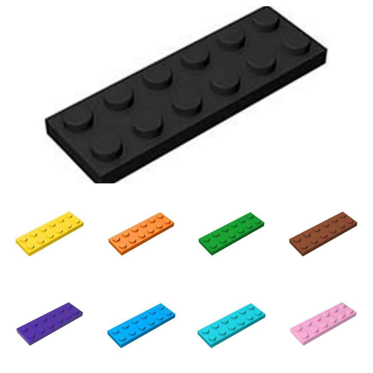 

Non-Toxic 10Pcs Puzzle Particle 3795 2X6 Plate Building Blocks Kit High-Tech Board Light Panel Bricks Toys Kid Gifts 10pcs