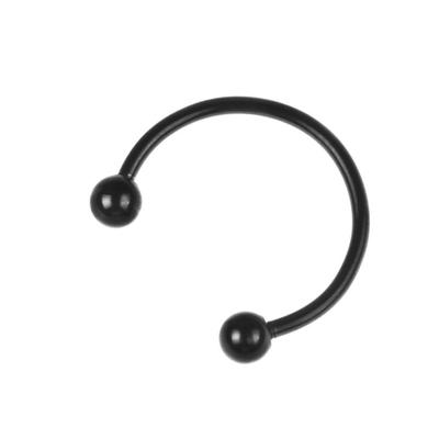 2 Stück Edelstahl Hufeisenform Hoop Nasenring Ohrstecker Piercing
