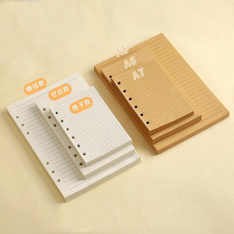 Retro Travel Journals: Cute, High-Value Notebooks (A6 & A7) with PU Leather Strap and Customizable A5 Loose-Leaf Design. A7 Kraft Lined