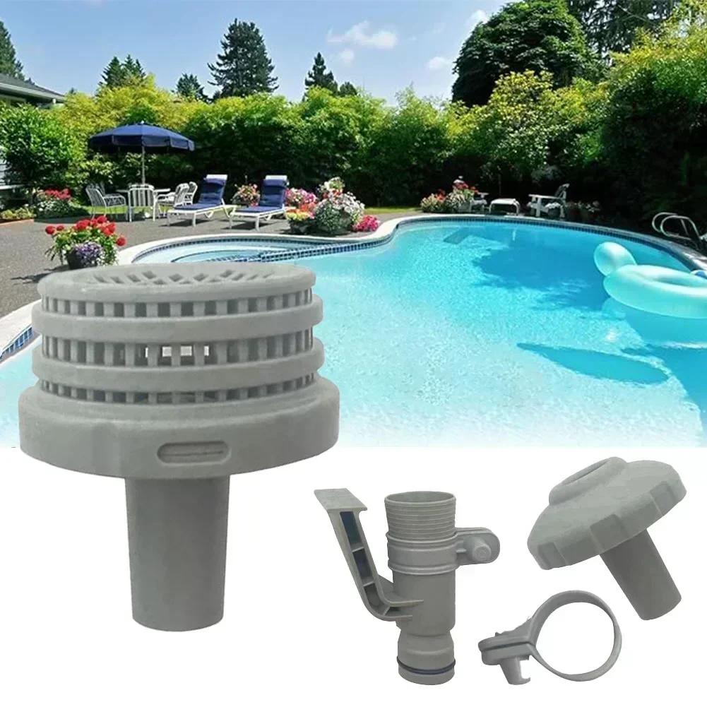 Pool Pump Hose Holder Nozzle Hose Holder Above Ground Swimming Pools Complete Installation Kit High-Quality Plastic Materials