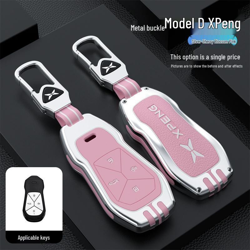 Hochwertige Schlüsselhülle & Kette für Xiaopeng Modelle: P7, P7i, P5, G3, G3i, G6, G9 - Herren- & Damen-Edition