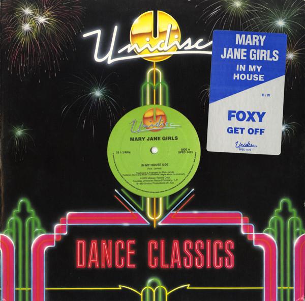 12inch Record MARY JANE GIRLS / FOXY - In My House / Get Off SPEC1475 Unidisc 1990 Canada Dance & Electronica Used