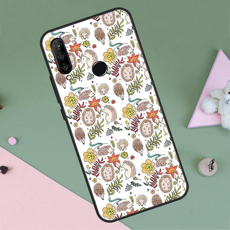 Animal Hedgehog For Huawei P40 P20 P30 Lite P60 Pro Nova 10 9 SE 5T 12i 12s 11i Y91 Y90 Y60 Y70 Y72 Y61 Case