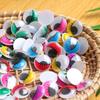Bunte Wackelaugen Rund Beweglich Wackelnde Googly Eyes 6/8/10mm für Spielzeug Kleidung Augen Puppen Teile DIY Bastelzubehör