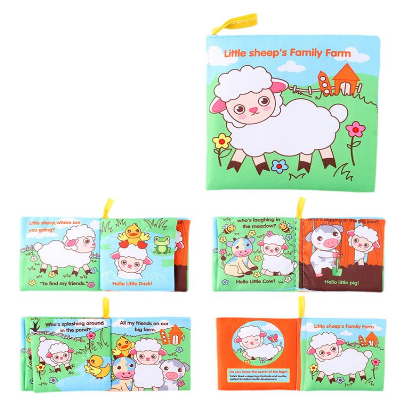 

Детское образование Познавательная мягкая тканевая книга Дизайн животных и персонажей Sheep