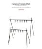 Mountain Fun Portable Folding Camping Tripod Rack and Lamp Hanger