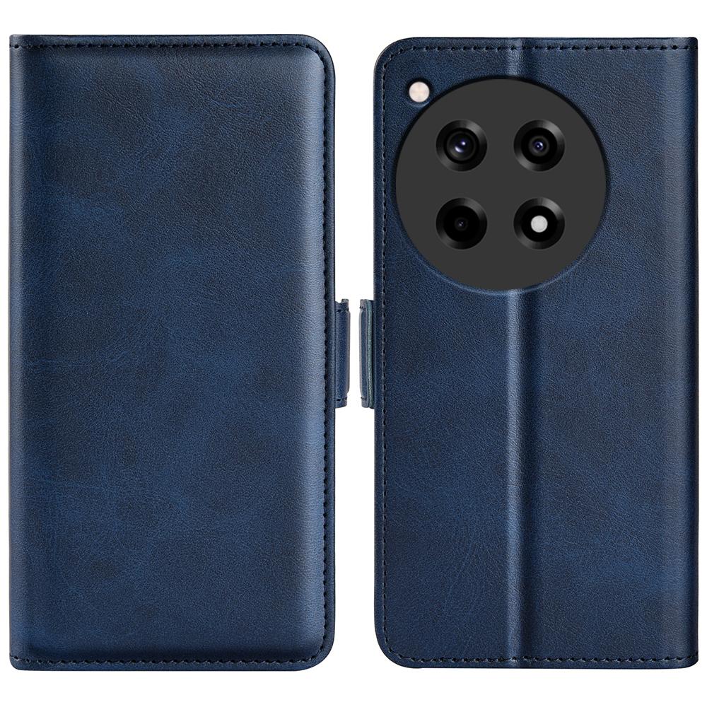 For OnePlus 12R 5G/Ace 3 5G Case Dual Magnetic Clasp Leather Wallet Cover