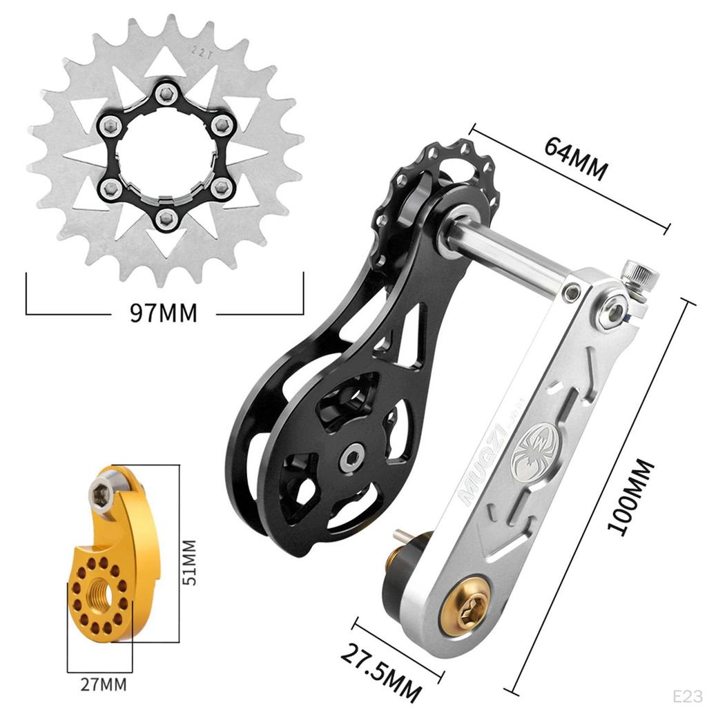 Upgrade-Set für Singlespeed-Fahrräder mit Kettenspannern und Distanzstücken