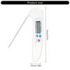 Backofenfeste digitale Lebensmittelthermometer mit klappbarer Spitze für Fleisch, Backen, Frittieren, Flüssigkeitstemperaturmessung und Lagerung